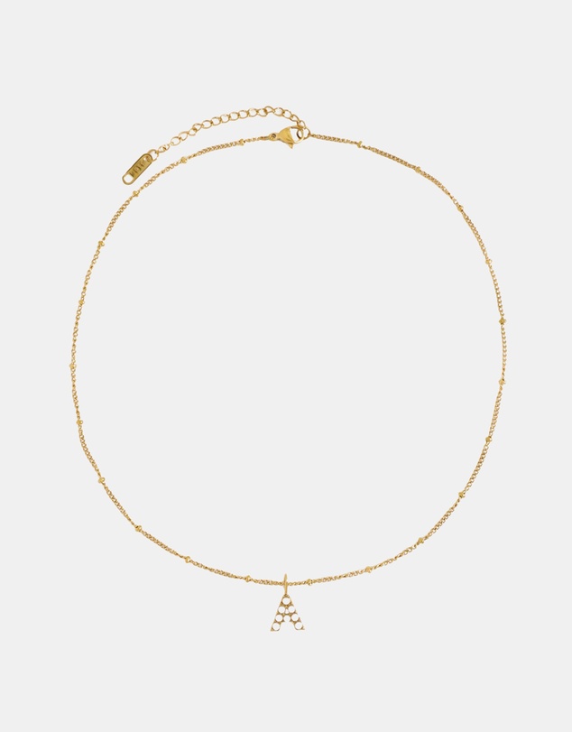 Petit Moments - Pearl Initial Pendant Necklace