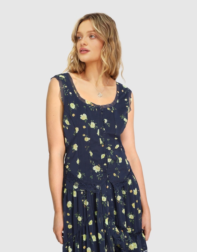 Belle & Bloom - Future Lover Button Blouse