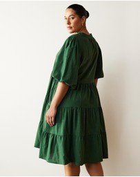 Atmos&Here Curvy - Eydis Cotton Midi Dress