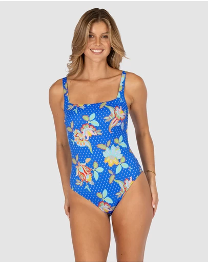 Baku Swimwear - Spice Temple Square Neck One Piece Swimsuit