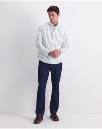 Sportscraft - Oxford Long Sleeve Stripe Shirt