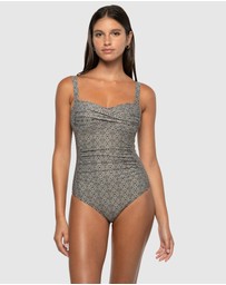 Nip Tuck Swim - Tintilating Tile Joanne Multifit Ruched Front One Piece