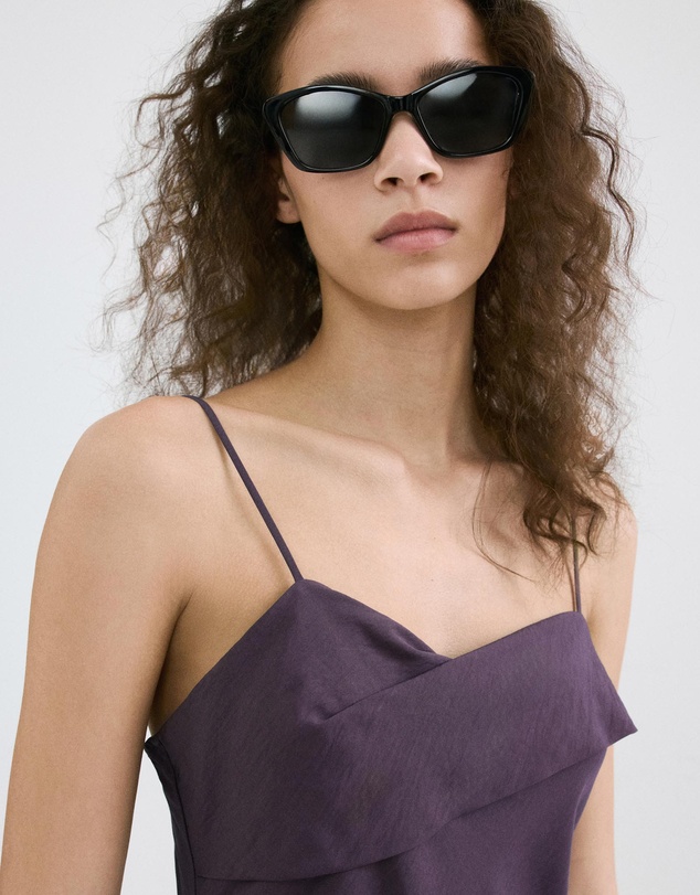 M.N.G - Midi Dress with A Wrap Neckline