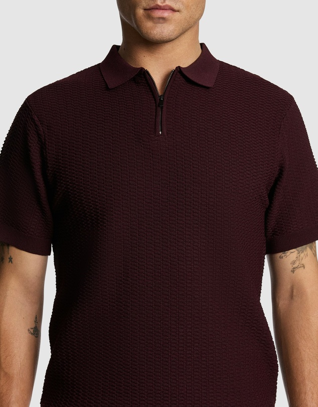 yd. - Wesley Knitted Polo Shirt
