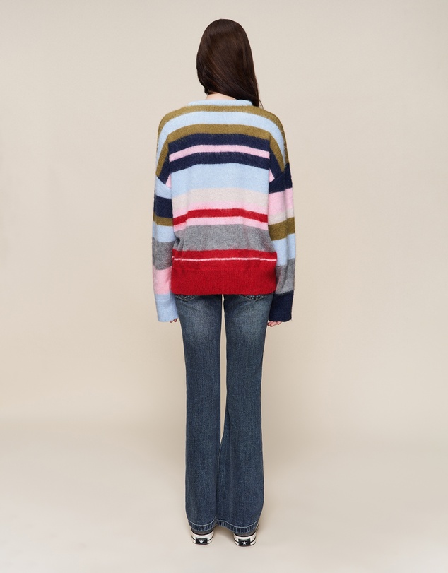 Guizio - Oversized Stripe Knit Jumper