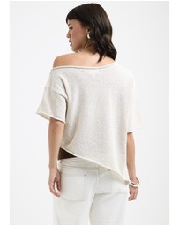Subtitled - Asymmetric Knit Top