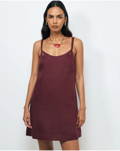AERE - Haisley Linen Mini Dress