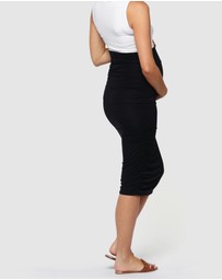 Bamboo Body - Long Ruched Bamboo Skirt