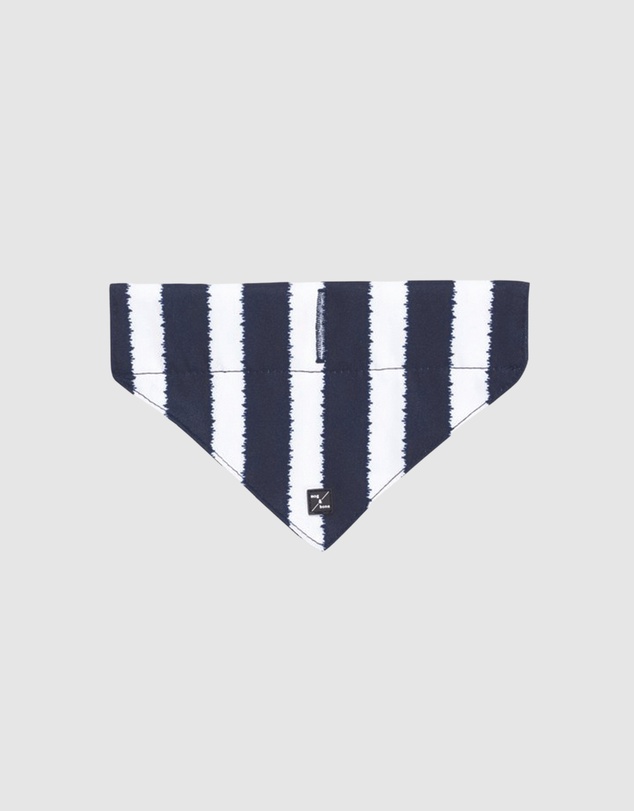Mog & Bone - Dog Bandana - Navy Hamptons Stripe Print