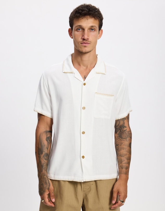 Rhythm - Linen Whip Stitch SS Shirt