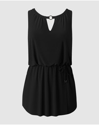 Magicsuit - Effie Tie Waist Short Shaping Swimdress