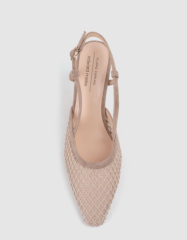 Edward Meller - DELILAH75 Mesh Slingback Pump