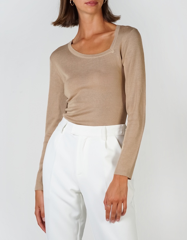 Lydan The Label - Tear Drop Neckline Knit