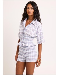 Insight - Harley Shirred Check Shirt