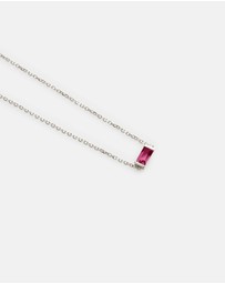 Kirstin Ash - Baguette Birthstone Bracelet July Ruby