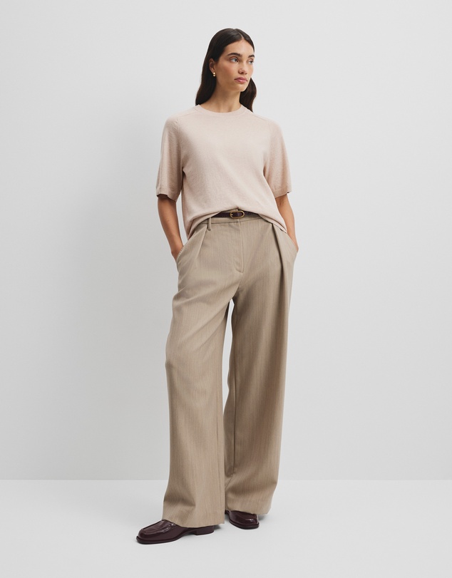 Country Road - Organically Grown Cotton Blend Cashmere Blend T-shirt