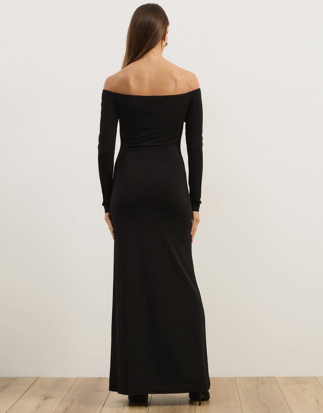 Atmos&Here - Hanna Long Sleeve Off-Shoulder Maxi Dress