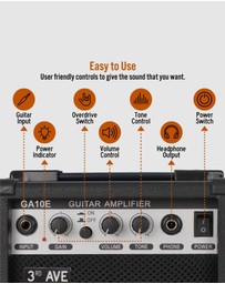 iWorld - 3rd Avenue 10W Electric Guitar Amplifier