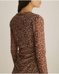 & Other Stories - Long Sleeve Printed Mini Dress