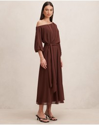 Forever New - Samantha Tipped Draped Midi Dress