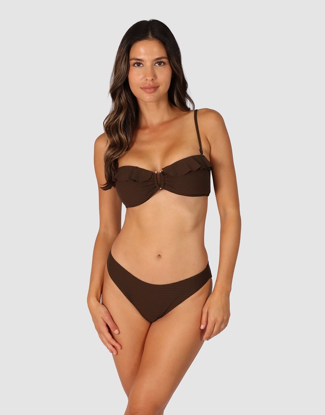 Baku Swimwear - Positano Frill Bandeau Bikini Bra Top