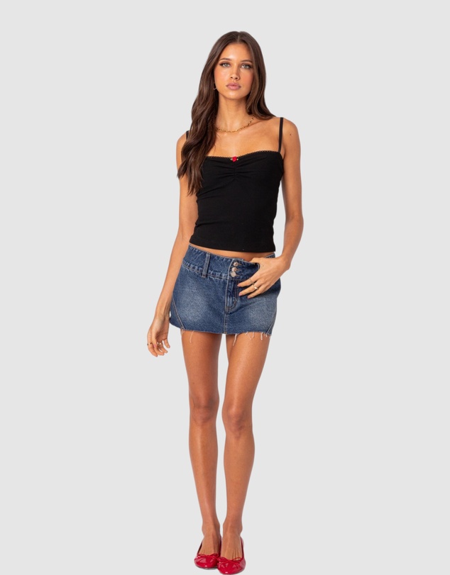 EDIKTED - Karlee Ribbed Tank Top