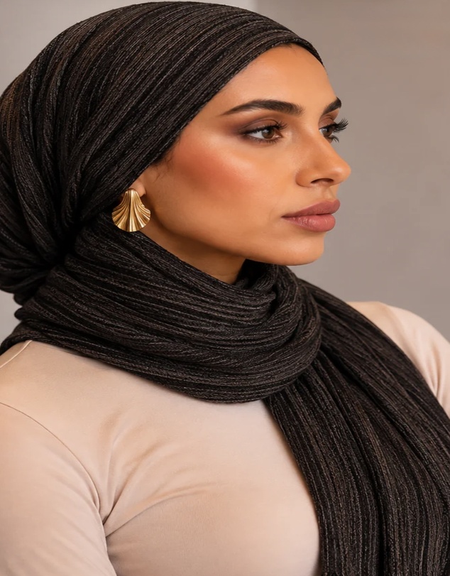 Mod Squad - Rayon Wave Hijab - Cocoa