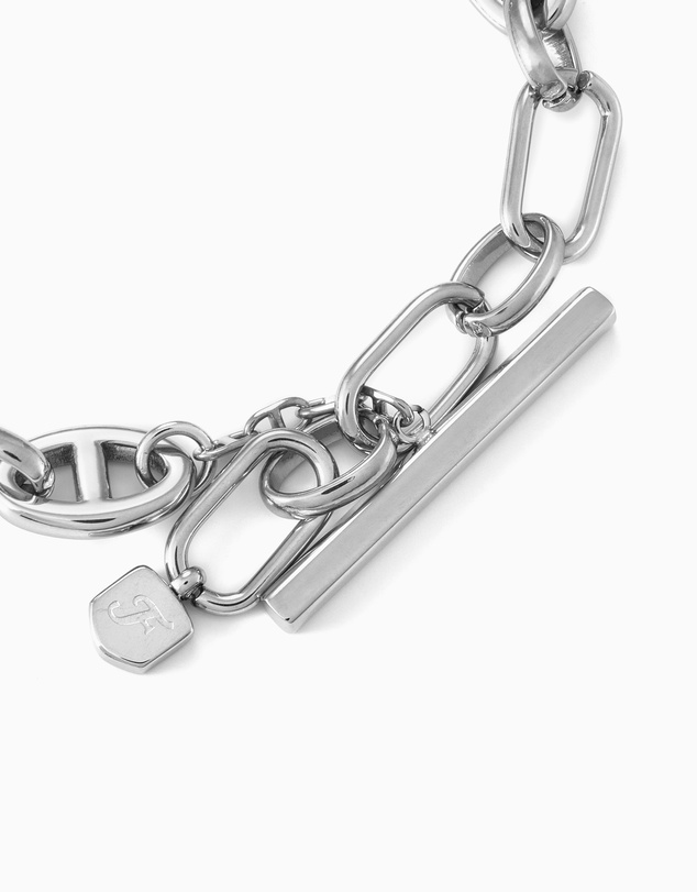 Fossil - Heritage Silver Tone Bracelet