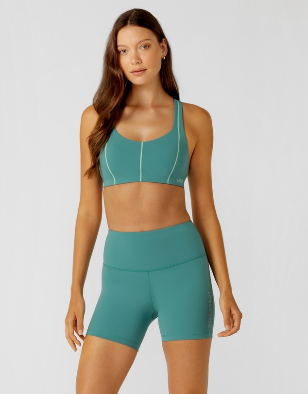 Lorna Jane - Lotus No Chafe Phone Pocket 12cm Bike Shorts