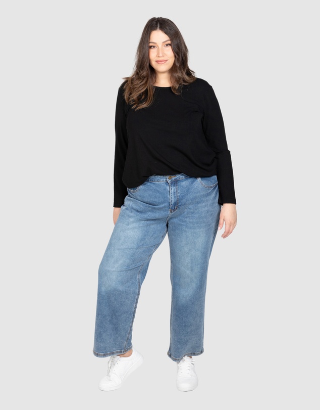 Love Your Wardrobe - Kayla Long Sleeve Rib Tee