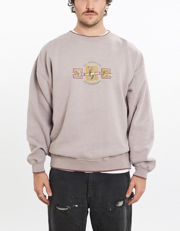 Vintage by The Real Deal - Pre Loved - Vintage 90s All American Outdoorsman Wildlife Sweatshirt