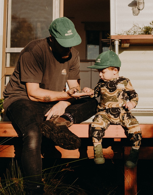 Banabae - Rad Dad Organic Cotton Tee - Washed Black