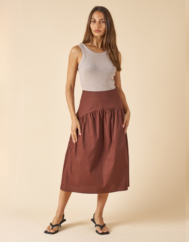 CAMIXA - Mare Cotton Midi Skirt
