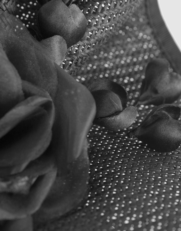 Fillies Collection - Bespoke Sculpted Black Racing Fascinator