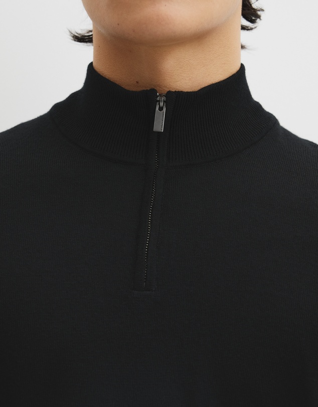 Country Road - Australian Merino Long Sleeve Vam Half Zip Knit