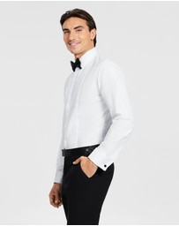 Tarocash - Pleated Front Tuxedo Shirt
