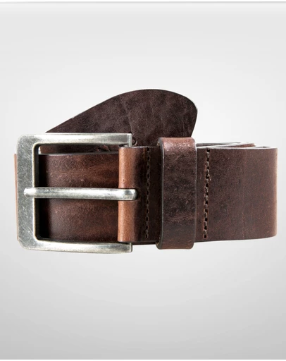 DENTS - Heritage Full-Grain Leather Belt with Antique Pewter Buckle