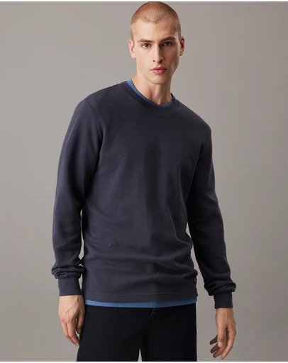 Calvin Klein Jeans - Long Sleeve Waffle T-Shirt