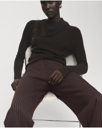 M.N.G - Straight-Fit Trousers With Elastic Waist