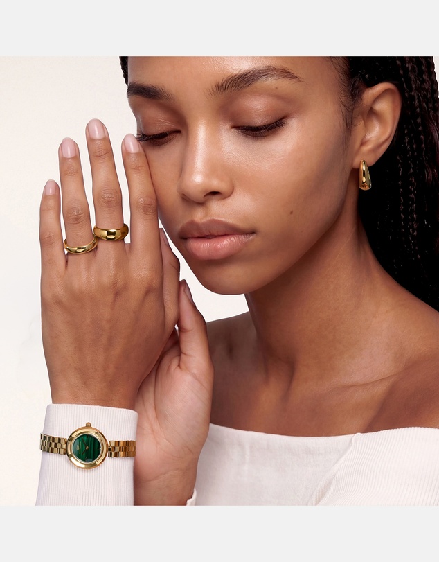 Daniel Wellington - Aurea 25mm 3-Link Malachite