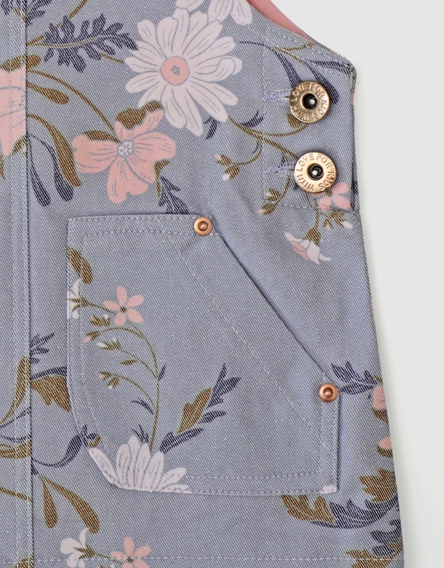 WITH LOVE FOR KIDS - Hazel Denim Pinafore Dress - Babies - Kids
