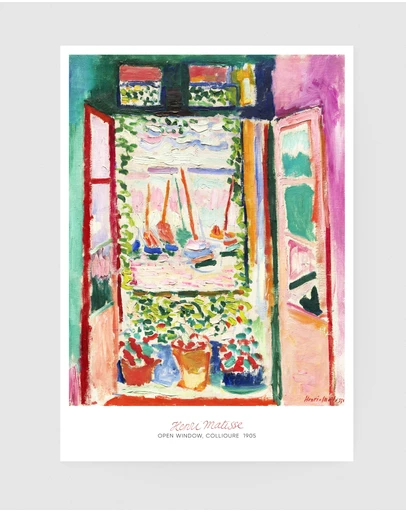 Inka Arthouse - Open Window by Henri Matisse Art Print