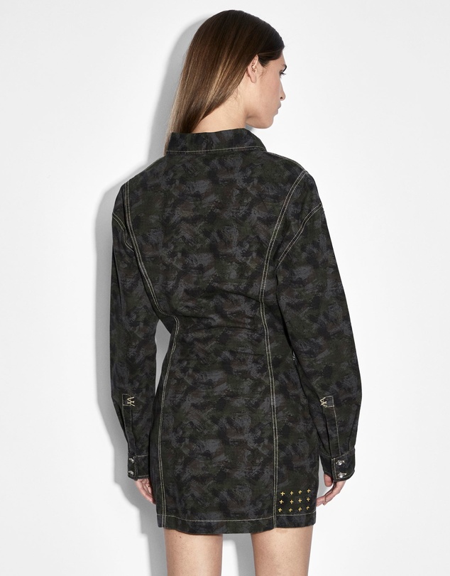 Ksubi - Cutout Shirt Dress Camo