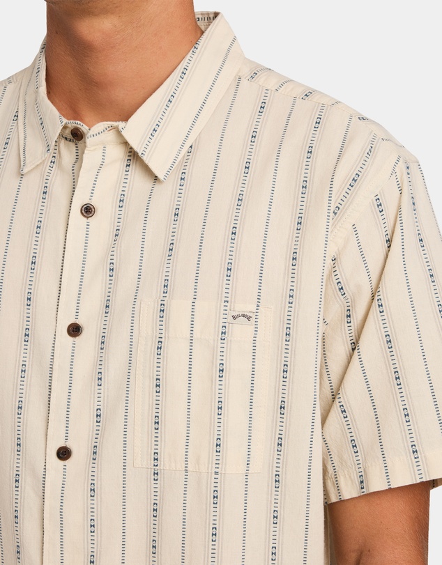 Billabong - Mens Sundays Jacquard Short Sleeve Shirt