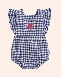 Huxbaby - Frilly Playsuit Cherry Pie Checks - Babies