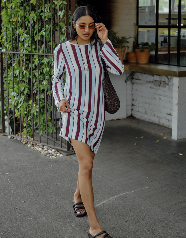 Ceres Life - Chloe Stripe Knit Mini Dress