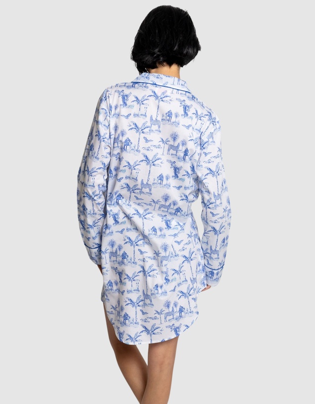 Sant And Abel - Women's Skydog Blue Night Shirt