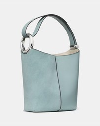 Kate Spade - Halo Fine Grain Leather And Suede Mini Bucket Bag