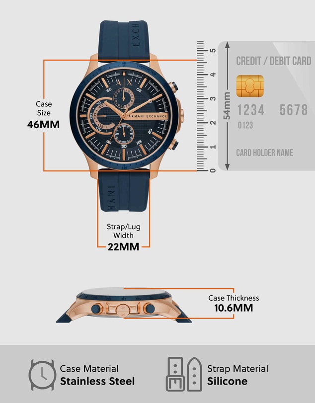 Armani Exchange - Blue Chronograph Watch