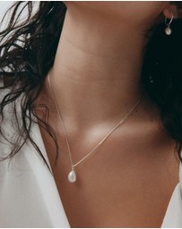 SAINT VALENTINE - Keshi Pearl Necklace - Silver